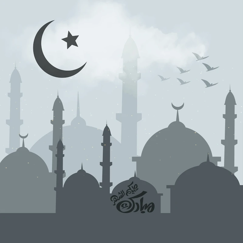 تصميم بطاقة تصاميم رمضان - مبروك شهر رمضان